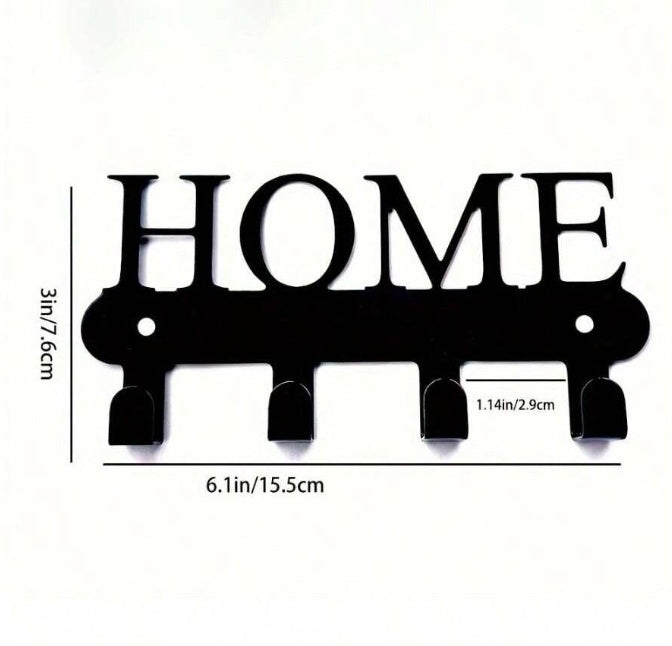 Wall-Mounted Key Rack,Metal Coat Key Holder,Minimalist Entryway Organizer