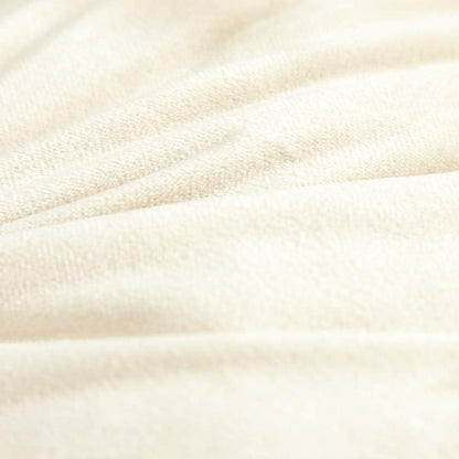 Decorative Throw Pillow Covers with Pom Poms, Pack of 2 Soft Particles Velvet Pillow Cases Square Cushion Covers for Couch Bedroom Car Sofa Outdoors 18X18 Cream White