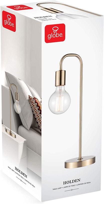 67433 Holden 18" Table Lamp, Matte Brass, Modern, Night Stand, Bedroom Décor, Living Room, Bedside Light