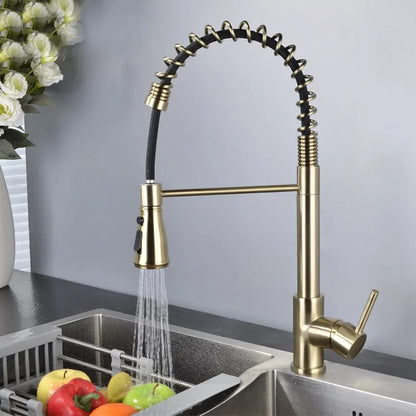 Brushed Kitchen Faucet  Smart Touch Kitchen Faucets Pull Out Kitchen Mixer Tap 304 Stainless Steel Sensor Kitchen Faucets